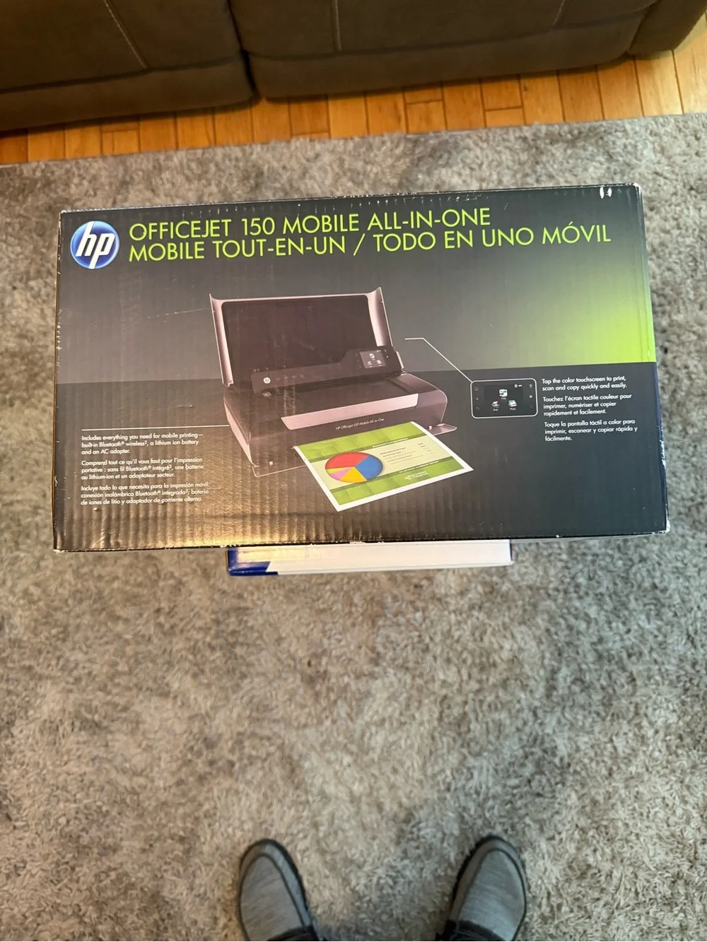 HP OfficeJet 150 Mobile All-In-One Printer - Black with Green Accents